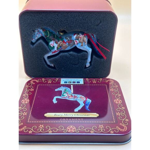 Retired 'Beary Merry Christmas' Ornament - Trail of Painted Ponies - Picture 1 of 8